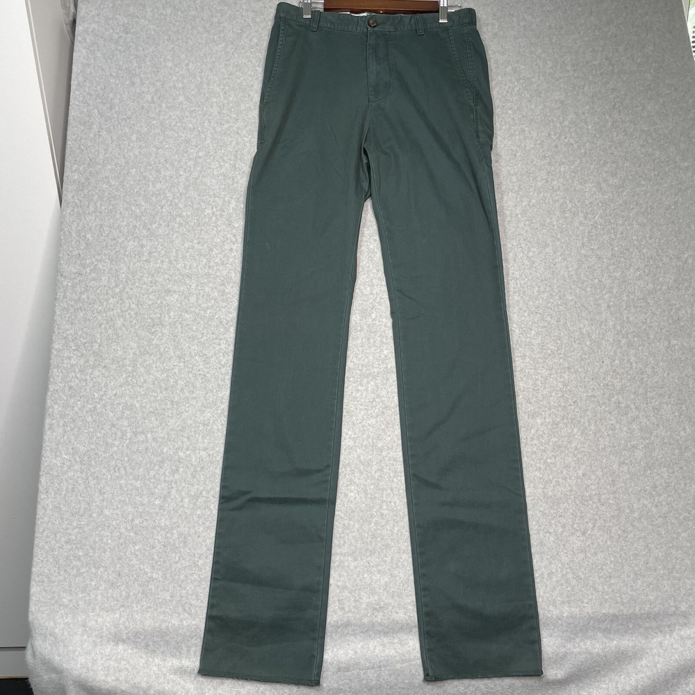 Southern Tide Men’s Slim Jeans in Dark Green unhemmed
